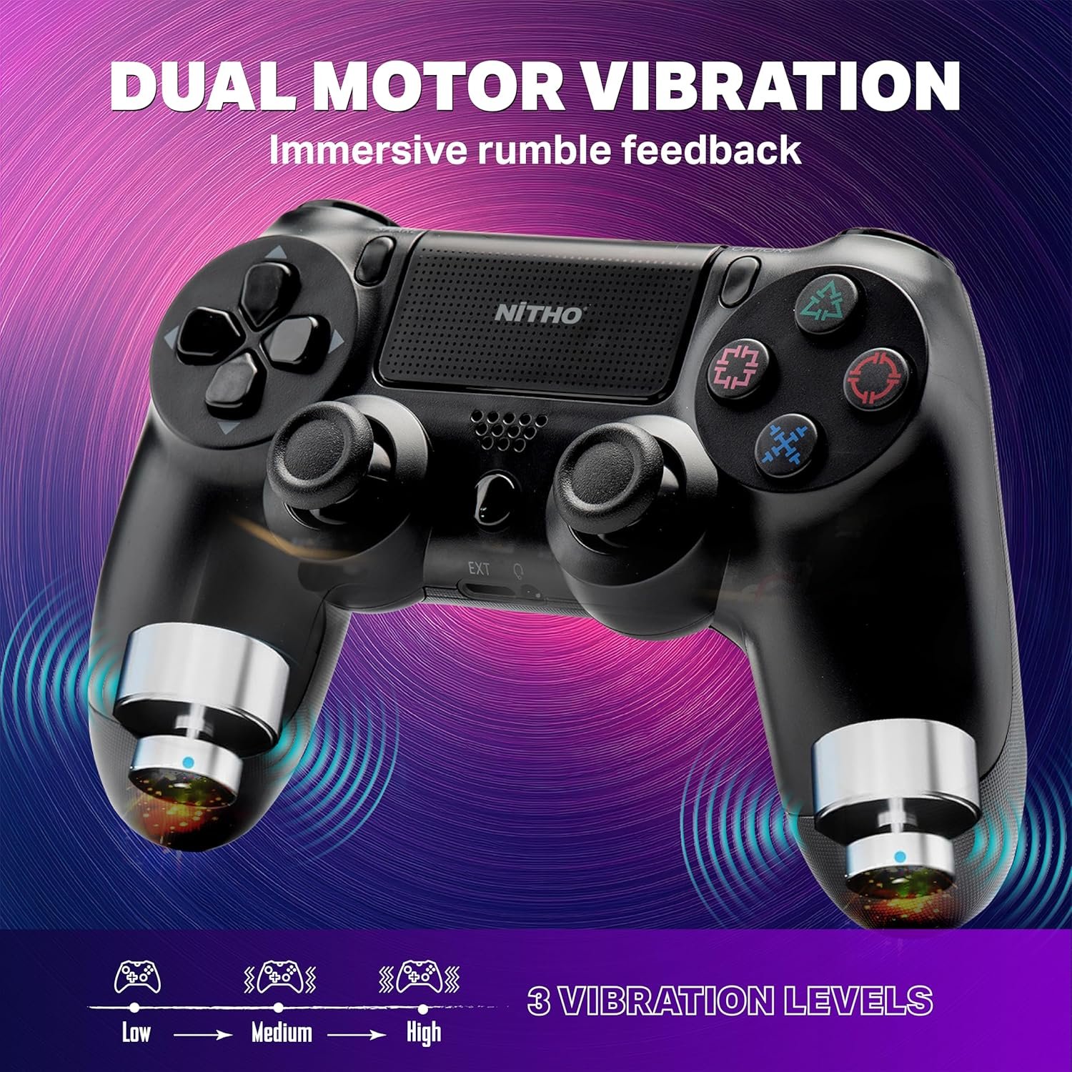 NiTHO PADMATE Wireless Gamepad Controller for PS4, PC, PS3, Steam... - Image 5