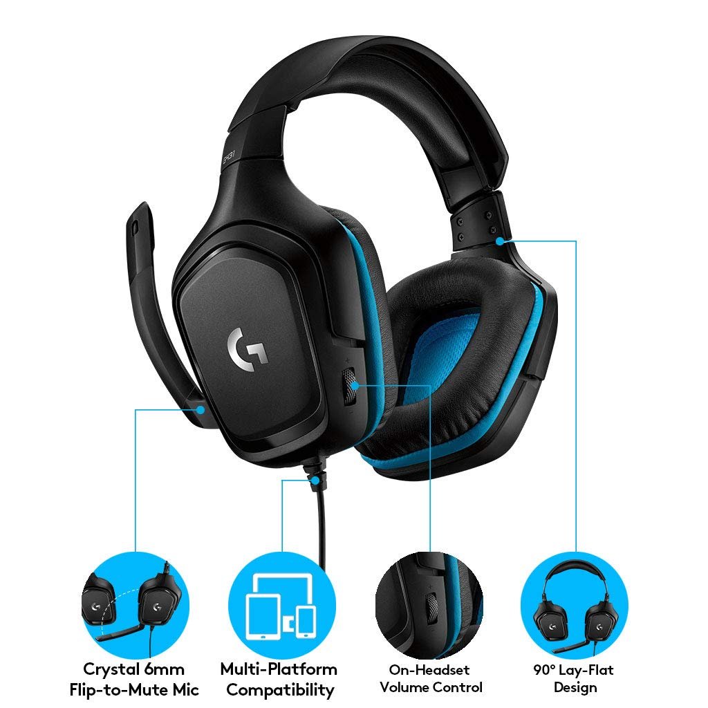 Logitech G431 with 7.1 Surround Sound, DTS X 2.0, 50... - Image 7