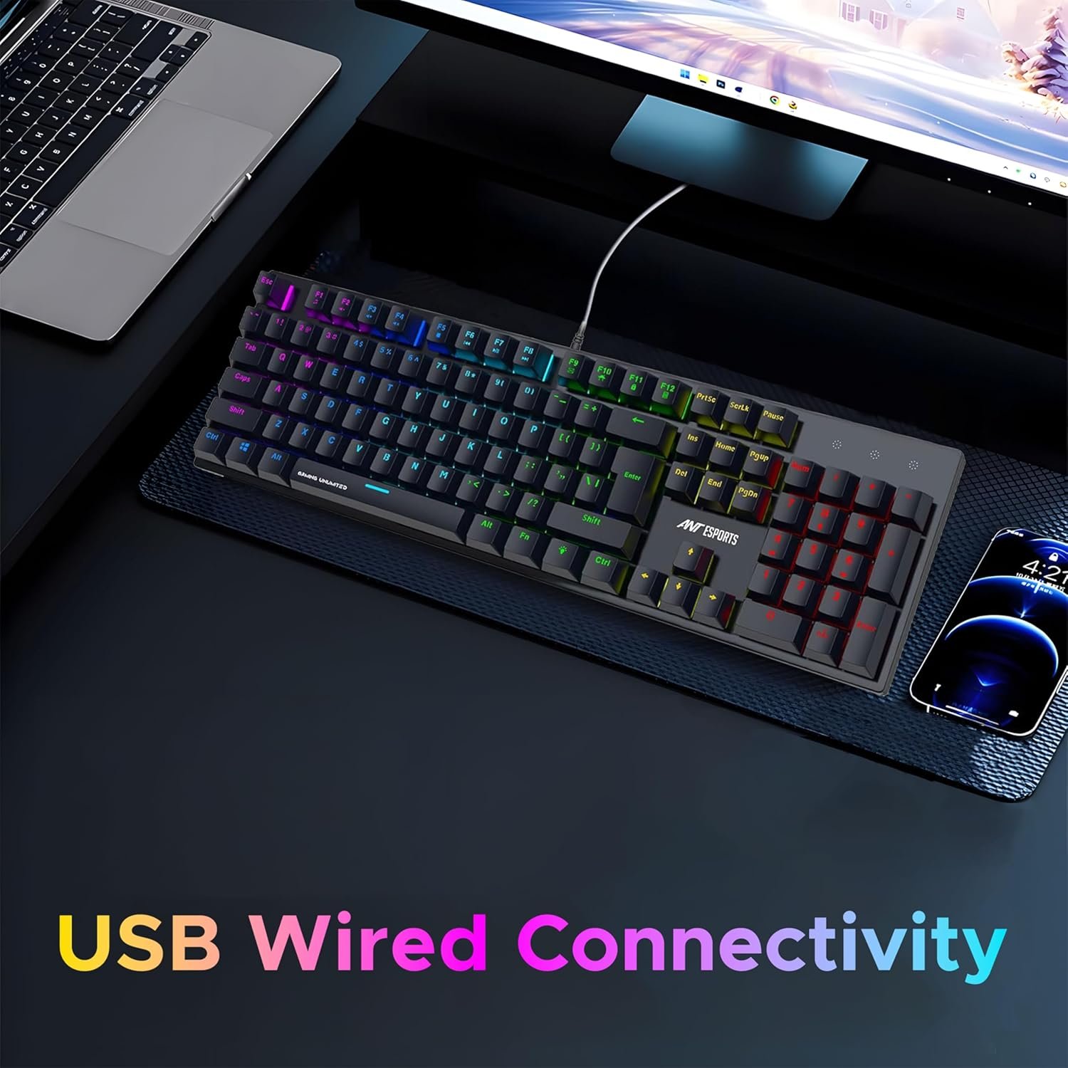 Ant Esports MK3400 V3 Pro Mechanical Gaming Keyboard RGB LED... - Image 9