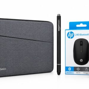 Laptop Sleeve + Amazon Basics Stylus Pen + HP 240 Bluetooth Mouse Combo Offer