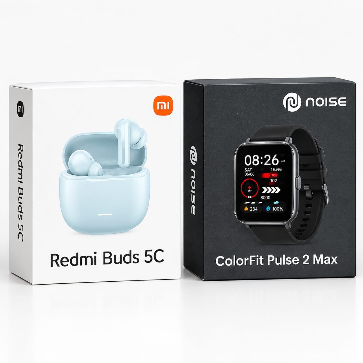 Redmi Buds 5C Earbusds + Noise ColorFit Pulse 2 Max...