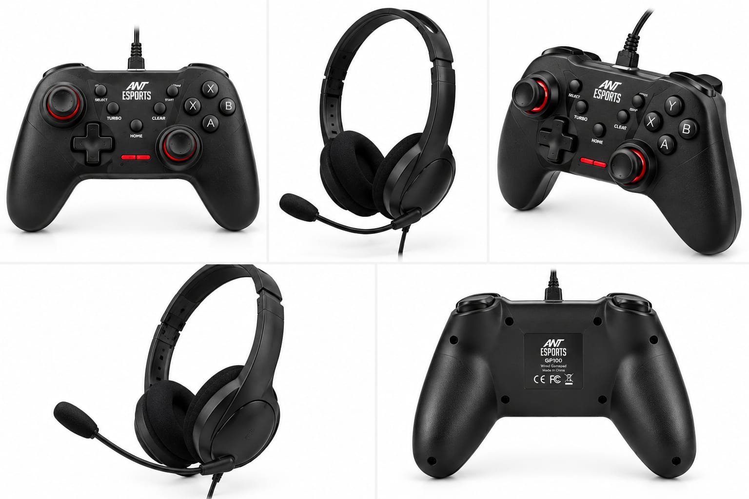 ANT Esports GP100 Gamepad + Dyazo Wired Headset Combo for... - Image 3